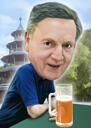 Vacation Caricature of Person in Colored Style from Photos