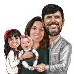 Caricatura di famiglia da foto