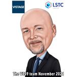 Töötaja karikatuur ettevõtte logoga