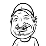 Outline Caricature of 1 Person