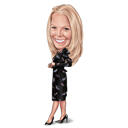 Caricatura di donna da foto
