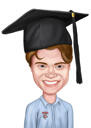 Teenage dreng karikatur tegning