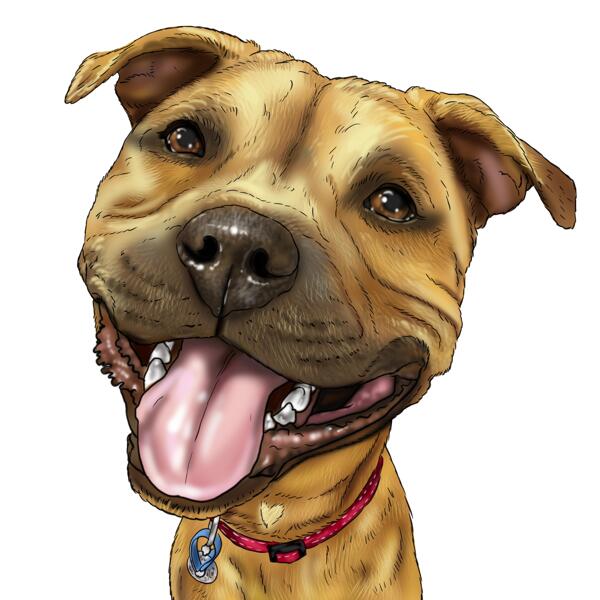 Staffordshire Bull Terrier Karikatürü