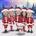 Christmas Santa Cartoon Portrait Corporate Gift