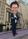 CEO Caricature Gift Hand-Drawn from Photos