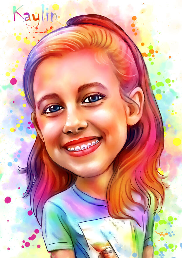 Pastel Watercolor Portrait Delicate Shading Techniques