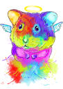 Portret de hamster vibrant