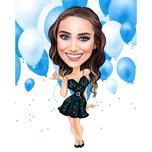 18th Birthday Caricature Gift