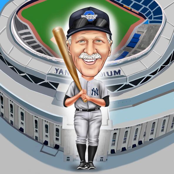 Caricatures de base-ball