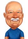 Boss Exaggerated Caricature Drawing