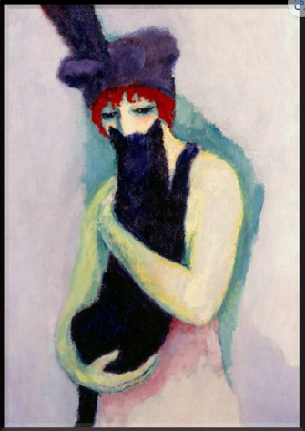 23. "Vrouw met kat" door Kees Von Dongen (1908)-0