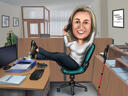 Caricatura+de+jardinero+con+fondo+personalizado