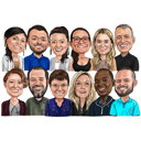 Group Caricature (3+ Persons)