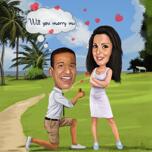 Proposta ritratto disegno da foto per regalo di anniversario
