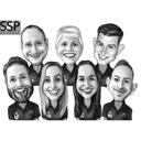 Caricature personnalisée du groupe de travail