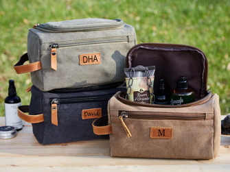 11. Help him stay organized in style with a Personalized Men's Toiletry Bag-0