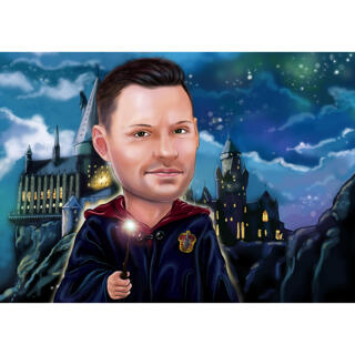 Custom Individual Caricature for Harry Potter Fans