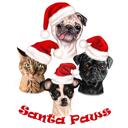 Personalized Christmas Pets Portrait from Photos