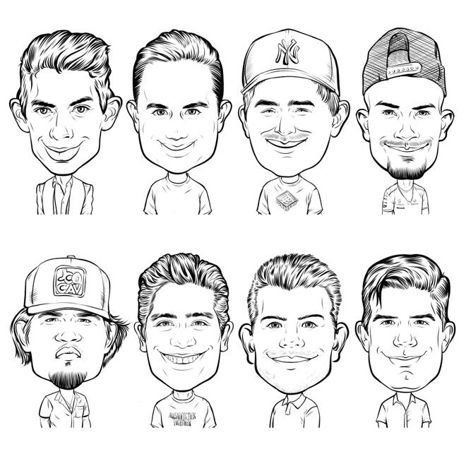 Outline Employee Avatar Drawing