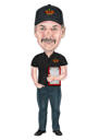 Full Body Man Caricature from Photo