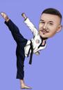 Karate Gift - Sports Caricature from Photo