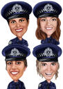 Friends or Collegues Caricature