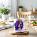 Caneca de cachorro personalizada com retrato em aquarela