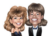 Happy Caricature: Love Couple