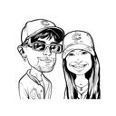 Dessin de contour de couple