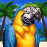 Bird Portrait: Personalized Background