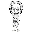 Full Body Outline Cartoon Portrait from Photo