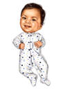 Toddler Cartoon from Photos in Colored Style