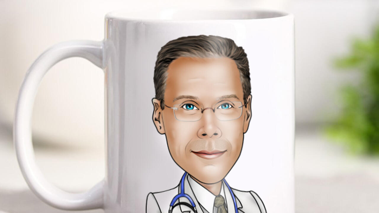 Cadeau personnalisé pour docteur - Idée cadeau pour départ à la retraite -  Cadeau de remerciement amusant - Tasse de médecin caricature : :  Maison