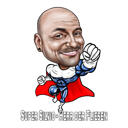 Portrait d'avatar de super-héros personnalisé