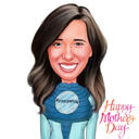 Superhero Mother’s Day Caricature Gift