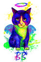 Kitty Portrait Style Aquarelle à partir de photos