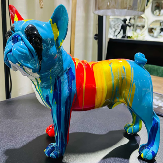 8. Statuete Pug Multicolor-0