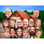 Suur pere talus karikatuuril