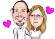 كاريكاتير زوجين من صور هدية الذكرى