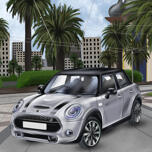 Mini Cooper Road with Background