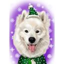 Ugly Sweater Christmas Dog Portrait from Photos