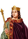 Kreslený portrét prince