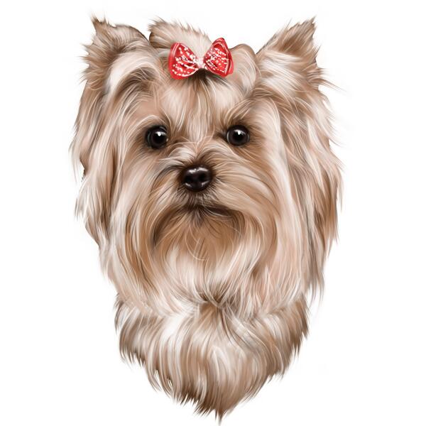 Caricatura de yorkshire terrier