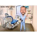 Caricatură cadou dentist din fotografie