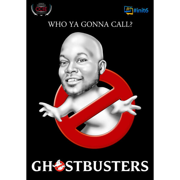 Customized Halloween Caricature for Ghostbusters Fans