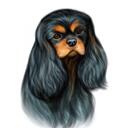 Spaniel Cartoon Portrait