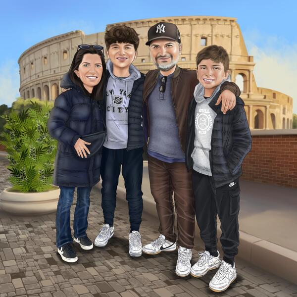 Fotoğraftan Özel Aile Portresi