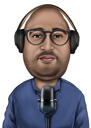 Tecknad avatar för podcast