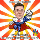 Caricatură personalizată de supererou cu text amuzant