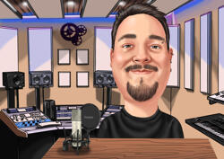 Desenho de fotos: colorido com fundo personalizado